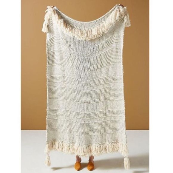 Anthropologie Other - Anthropologie Woven Marley Throw Blanket